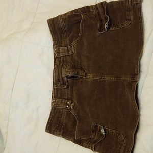 Corduroy mini skirt by Plugg